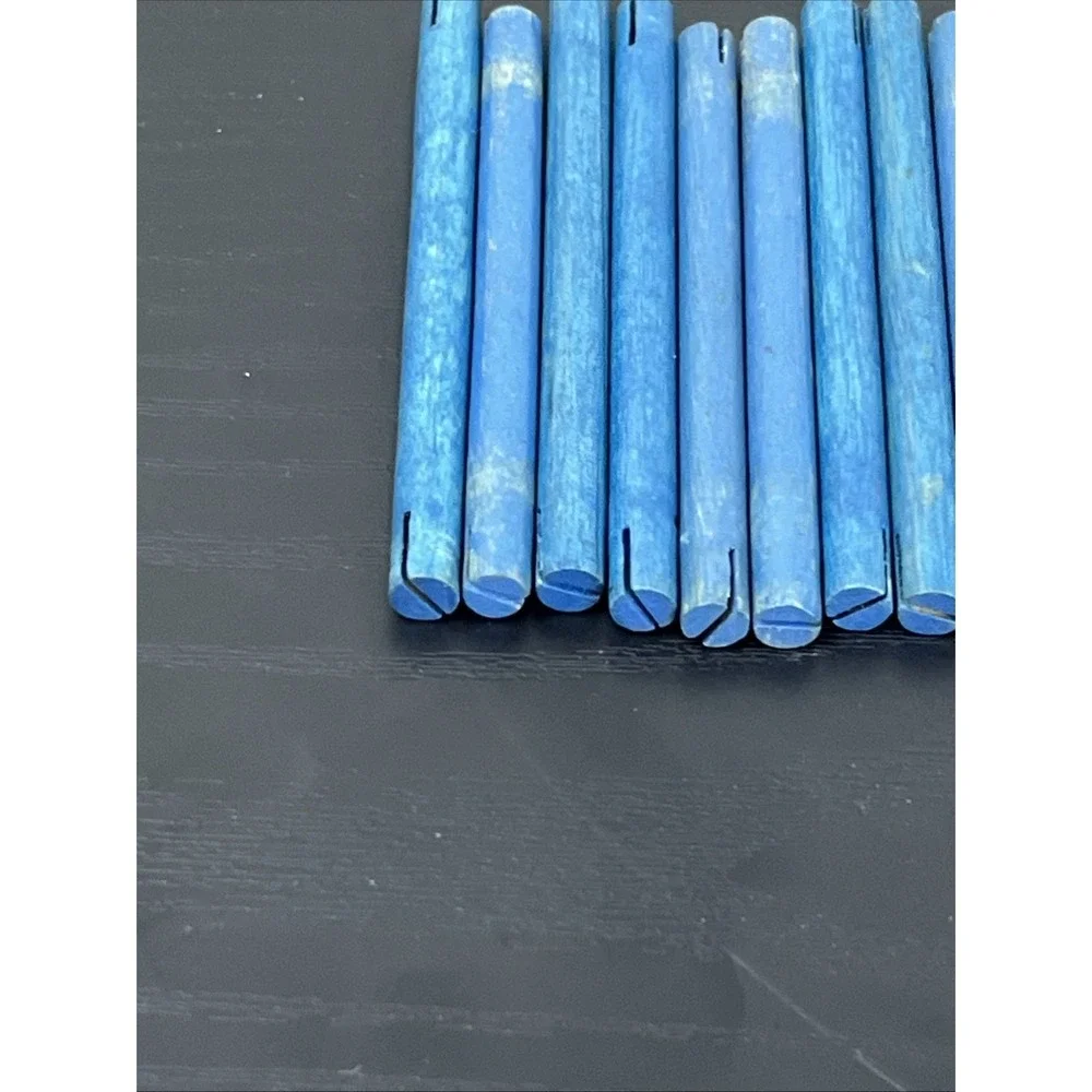 Tinkertoy 25 Blue Wooden Connectors Replacement Parts Lot Vintage‎ Toy Pieces